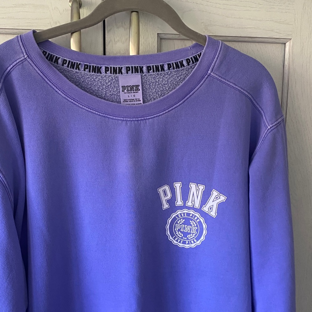 PINK Victoria's Secret Lavender Purple Crewneck Sweatshirt
